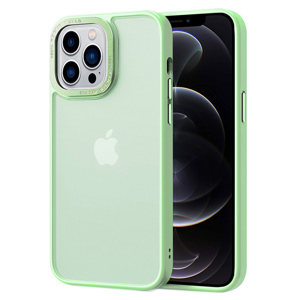 For iPhone 12 Pro Max Metal Camera Frame Translucent Matte PC TPU Case Skin-touch Phone Cover For iPhone 12 Pro Max Metal Camera Frame Translucent Matte PC TPU Case Skin-touch Phone Cover